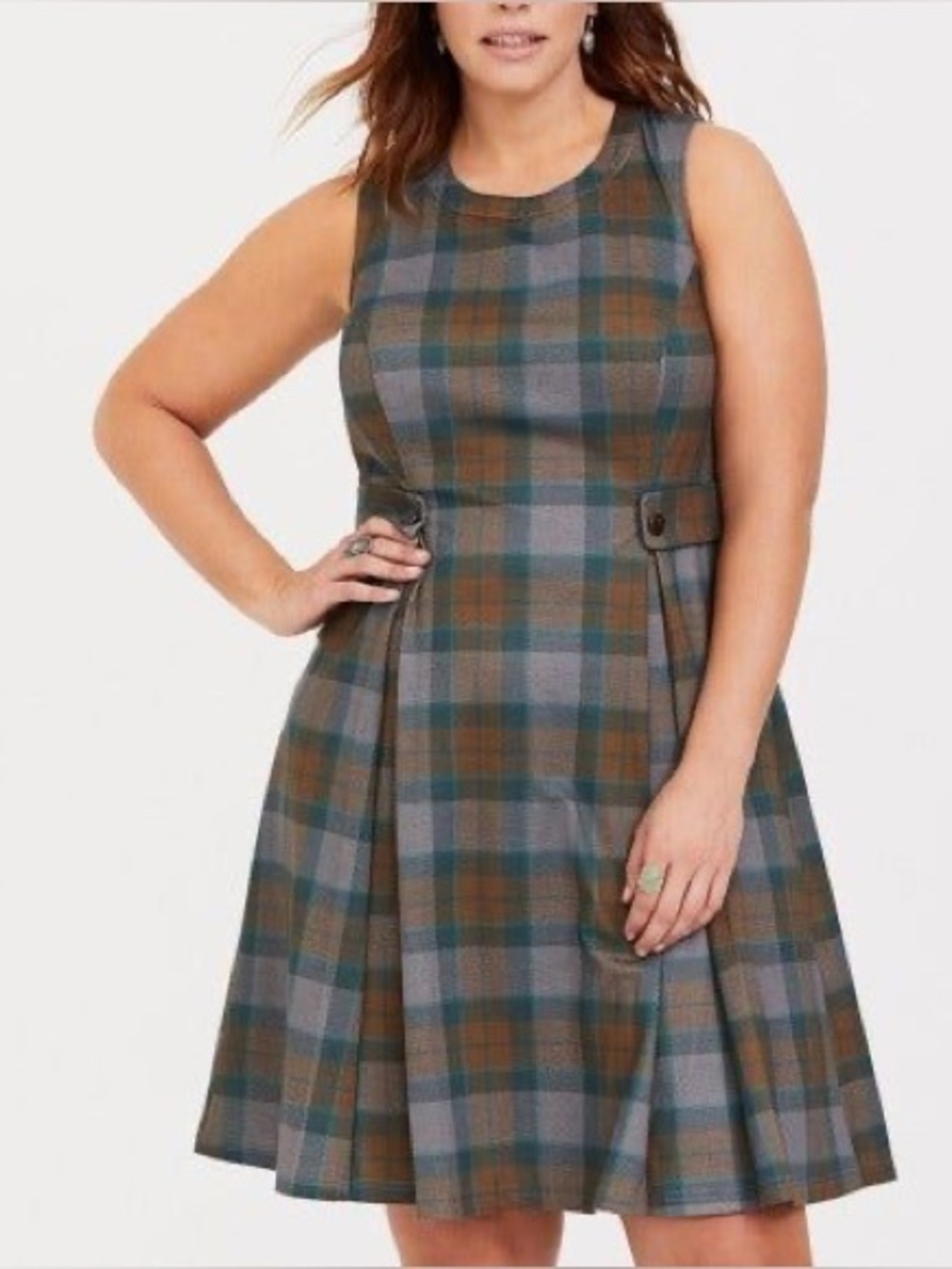 Torrid Outlander Mackenzie Tartan Plaid Skater Dress Size 3 3X Scotland